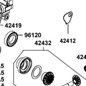 42432-LKM8-M00 GEAR (36 TOOTH) - WELDMENT — diagram cutout