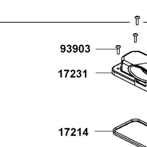 17231-LKM8-E00 COVER COMP.. AIR/C — diagram cutout