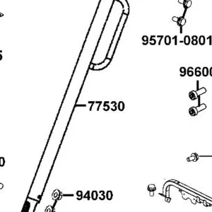 77530-LEE8-E00-MAS R PIPE COMP.. ROOF — diagram cutout