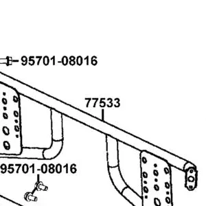 77533-LEE8-E00-MAS REAR PIPE COMP ROOF — diagram cutout