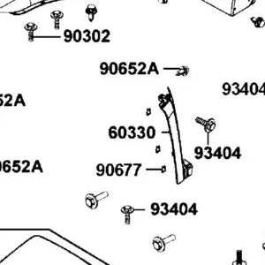 60330-AGA5-M00-N1R SIDE PANEL L FRONT (Black) — diagram cutout