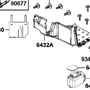 6432A-AGA5-M00-N1R PANEL ASSY L FOOTREST (Black) — diagram cutout