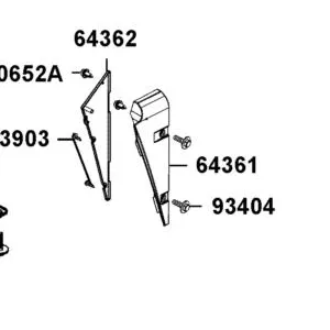 64361-AGA5-M00-N1R COVER OUT L FOOTREST (Black) — diagram cutout