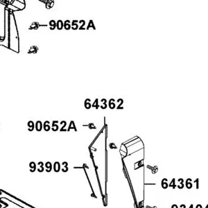 64362-AGA5-M00-N1R COVER INNER L FOOTREST (Black) — diagram cutout