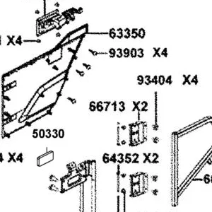 66713-AGA5-M00 BRKT DOOR HINGE — diagram cutout