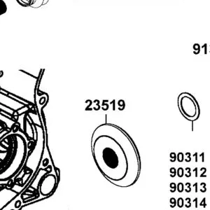 23519-ZVA6-M00 BEVEL GEAR DRIVEN — diagram cutout