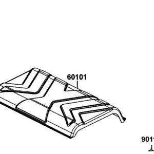 60101-AGA5-M00-N1R SUNTOP ROOF (Black) — diagram cutout