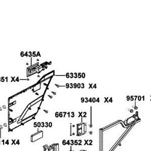 63350-AGA5-M00-N1R DOOR OUT COVER R SIDE (Black) — diagram cutout