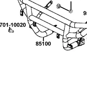 85100-AGA5-M00 PIPE COMP FR BUMPER — diagram cutout