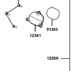 12361-LKM5-E00 HOLE CAP TAPPET ADJUSTING — diagram cutout