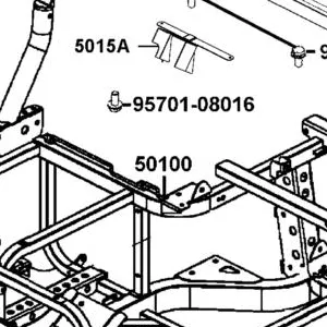50100-LKM8-700-M2S BODY COMP FRAME — diagram cutout