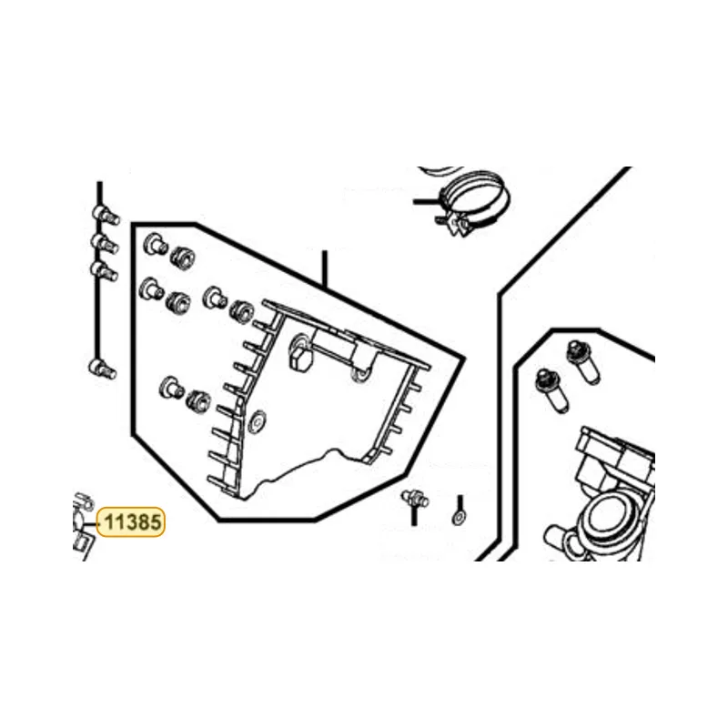 11385-KED9-900 CLAMP IDLING WIRE — diagram cutout