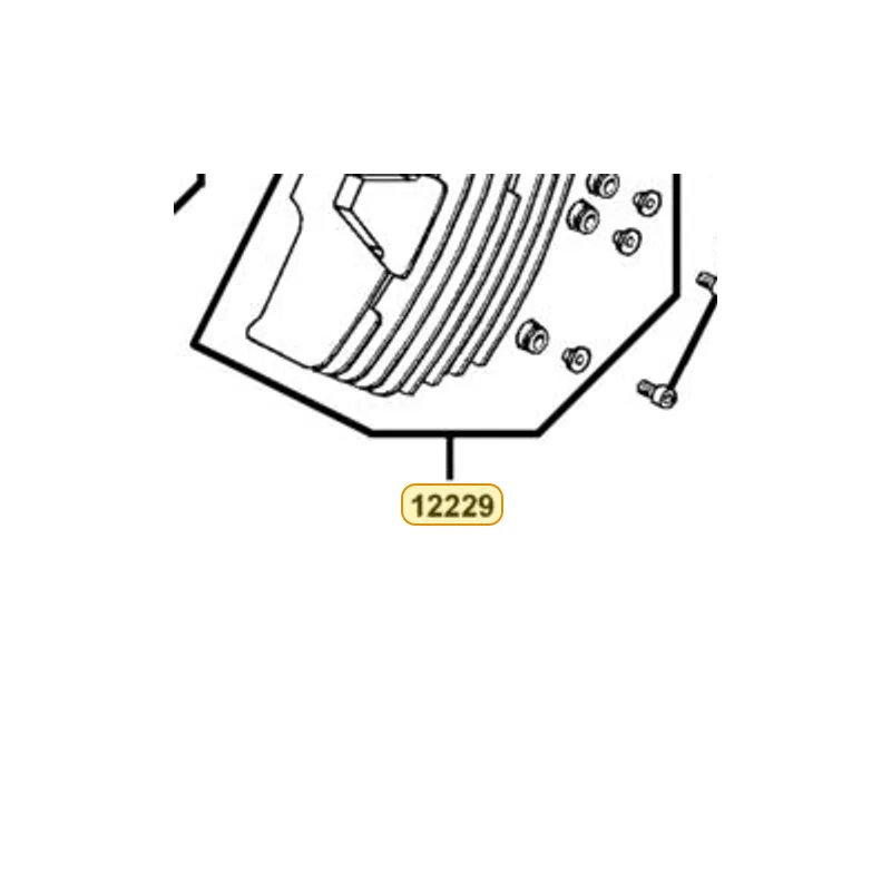 12229-KED9-900-NJA FIN C COMP (Silver) — diagram cutout