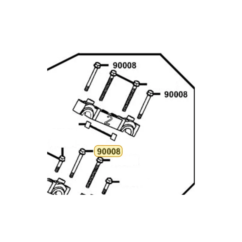 90008-KED9-900 BOLT UBS 8*129 — diagram cutout