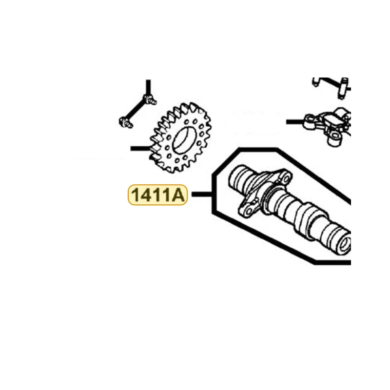1411A-KED9-220 CAM SHAFT FR INLET COMP — diagram cutout