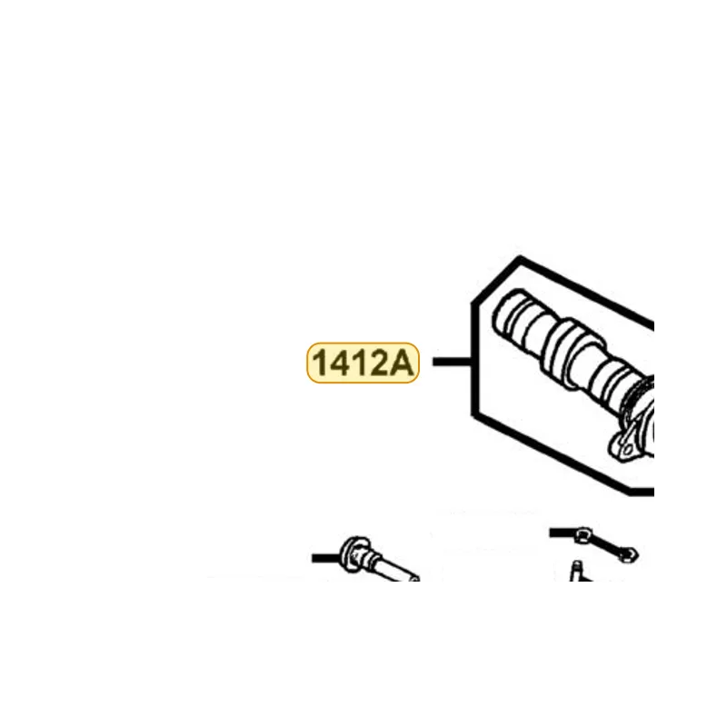 1412A-KED9-220 CAM SHAFT RR INLET COMP — diagram cutout