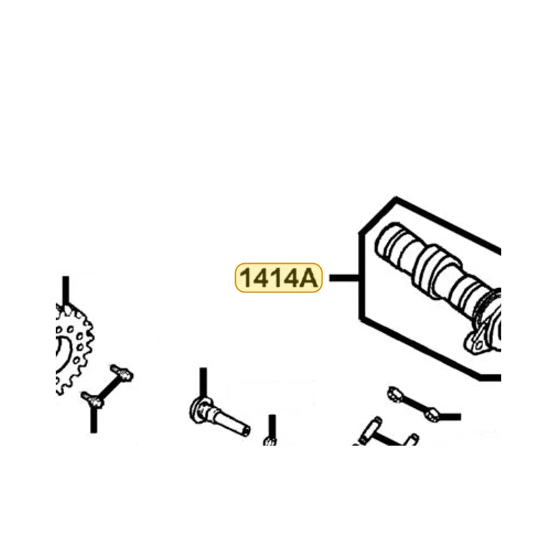 1414A-KED9-220 CAM SHAFT RR EXHAUST COMP — diagram cutout
