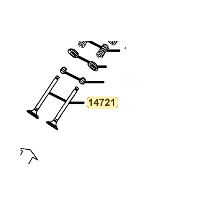 14721-KED9-900 VALVE EXHAUST — diagram cutout