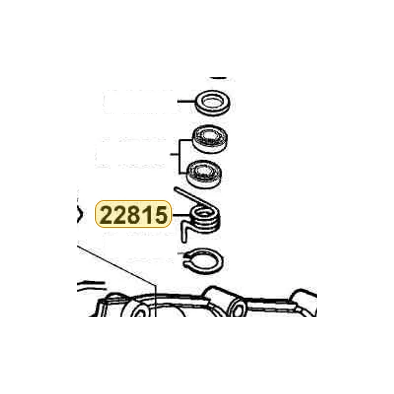 22815-KED9-900 SPRING CLUTCH LEVER — diagram cutout