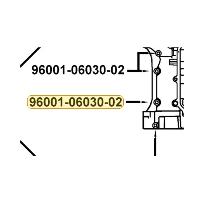 96001-06030-02 BOLT FLANGE SH 6*30 — diagram cutout