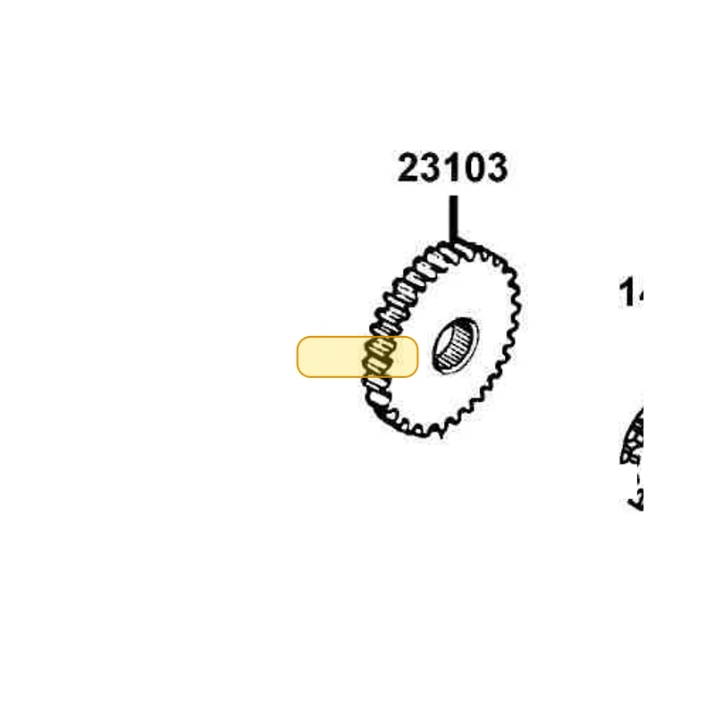 23103-KED9-800 PRIMARY GEAR DRIVE — diagram cutout