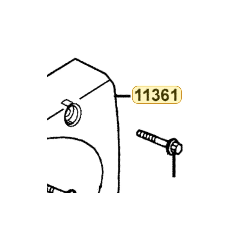11361-KED9-900 COVER L REAR CRANK CASE — diagram cutout