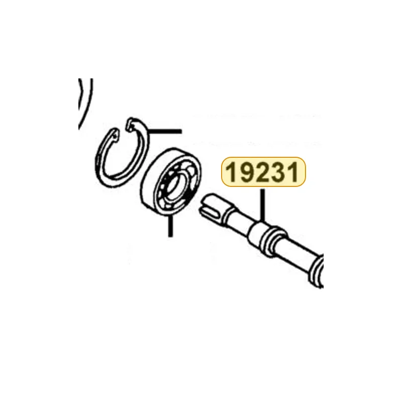 19231-KED9-900 SHAFT WATER PUMP — diagram cutout