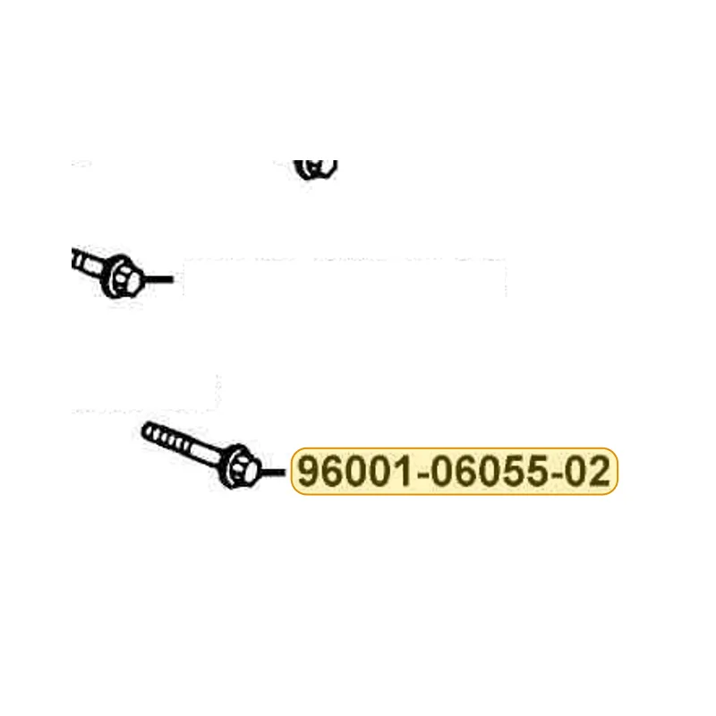 96001-06055-02 BOLT FLANGE SH 6*55 — diagram cutout
