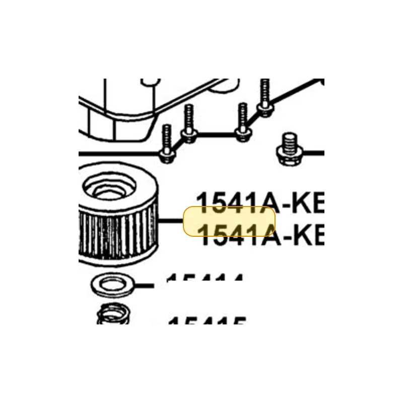 1541A-KED9-90A ELEMENT COMP OIL FILTER — diagram cutout