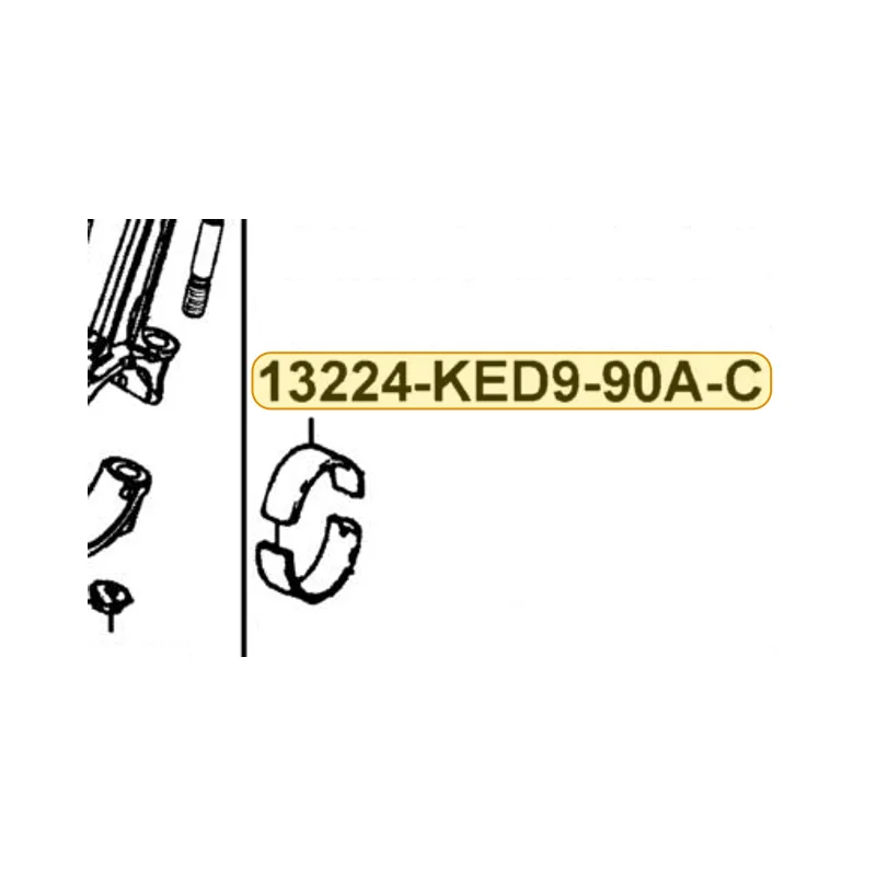 13224-KED9-90A-C BEARING BIG END (YELLOW/1.486~1.490) — diagram cutout