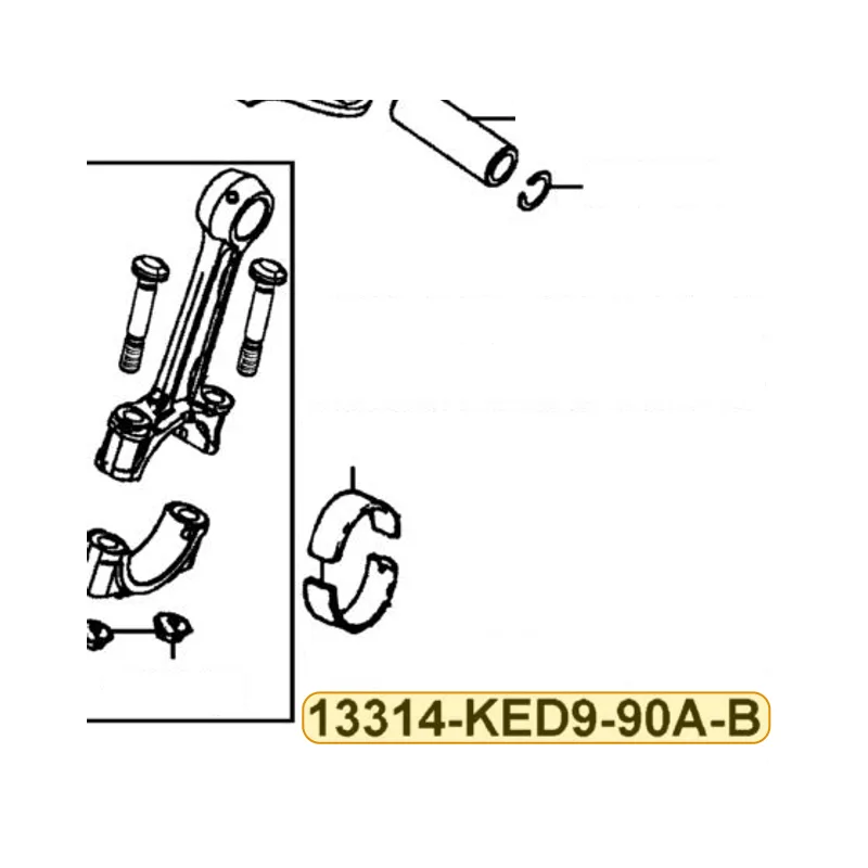 13314-KED9-90A-B BRG CRANK SHAFT (GREEN/1.494~1.498) — diagram cutout