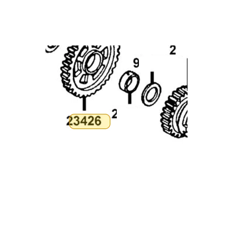 23426-KED9-900 GEAR COUNTER SHAFT LOW — diagram cutout