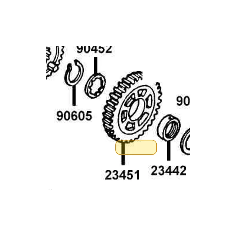 23442-KED9-900 COLLAR 25*8 — diagram cutout