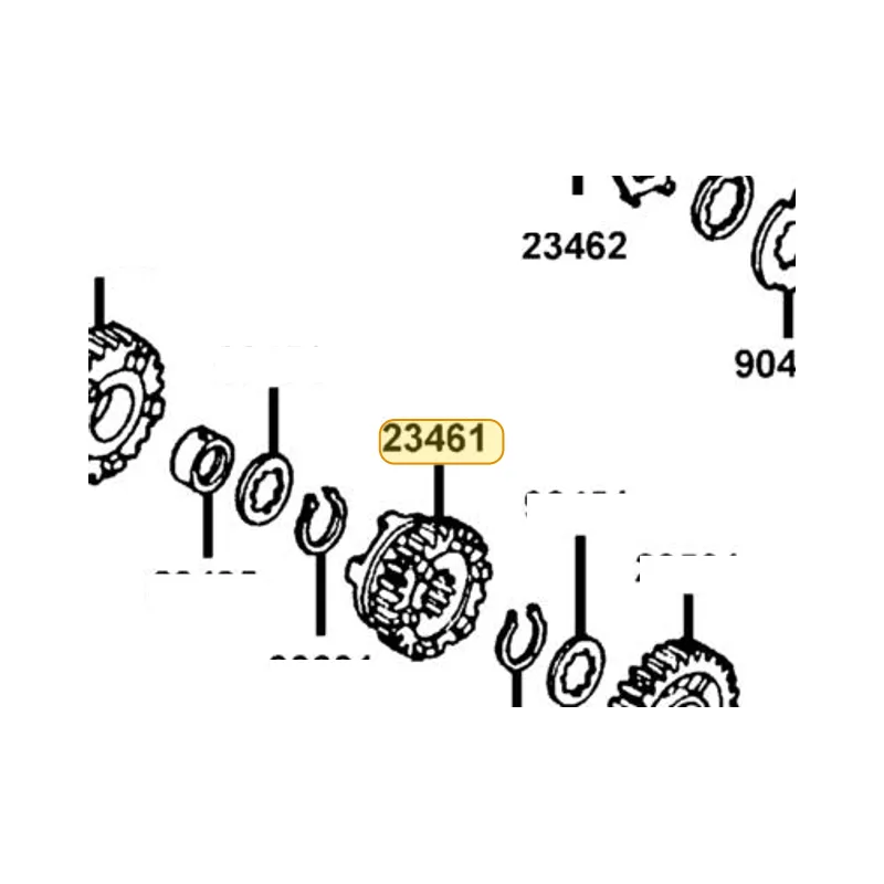 23461-KED9-900 GEAR M-3 — diagram cutout
