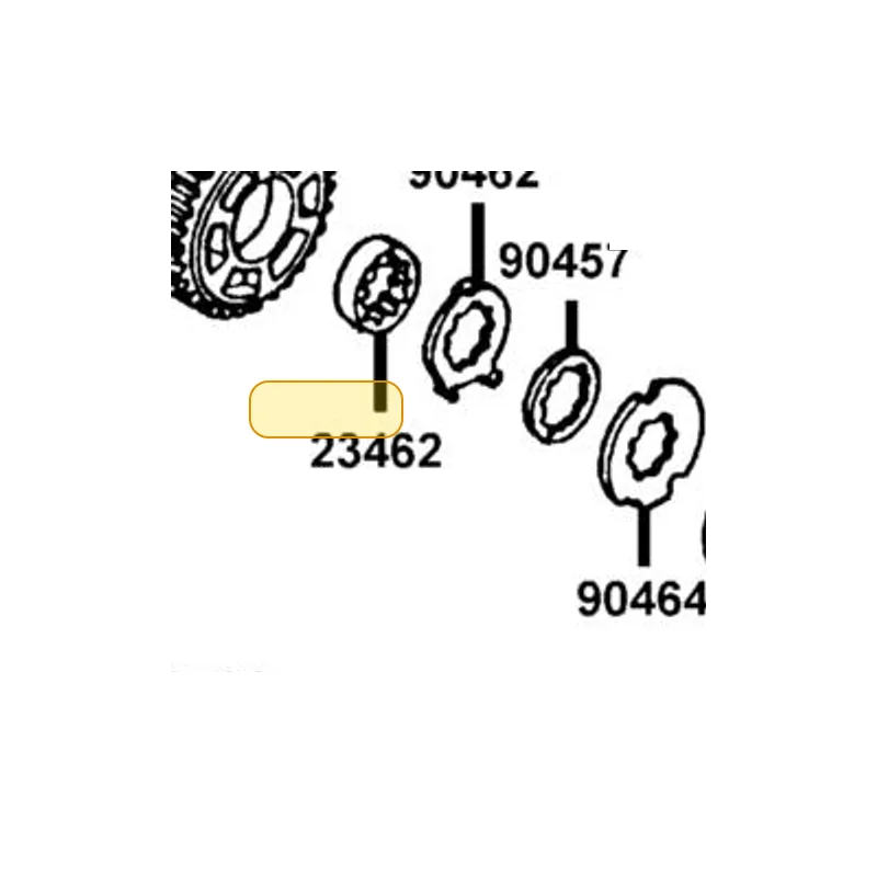 23462-KED9-910 COLLAR SPLINE 25*8 — diagram cutout