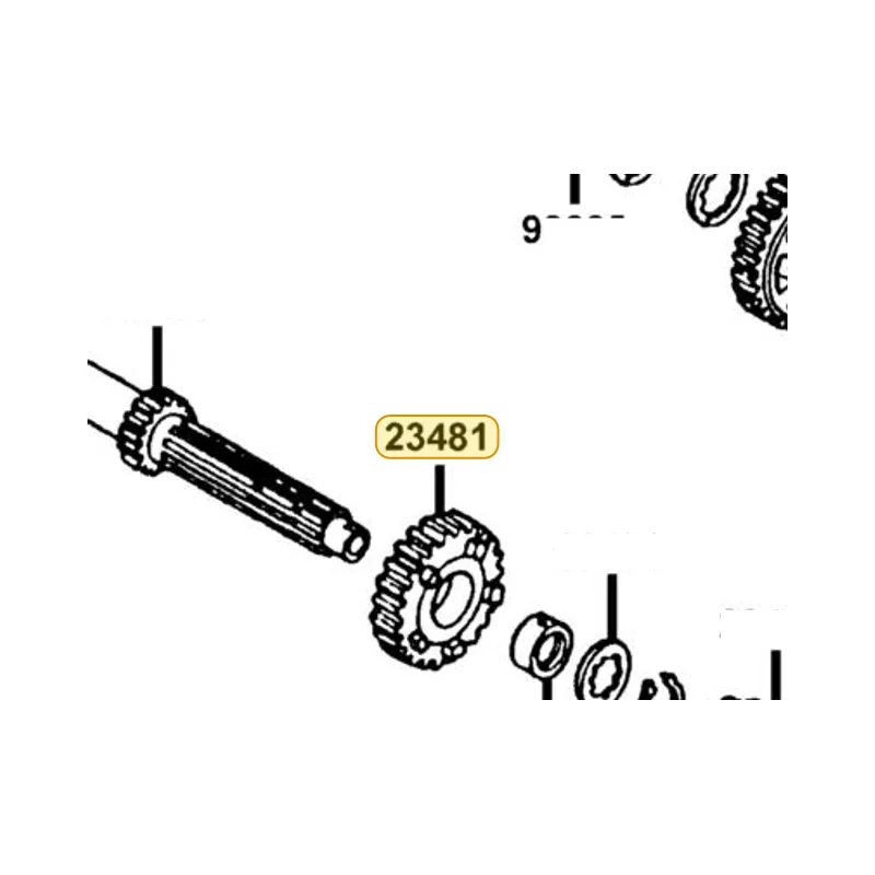 23481-KED9-900 GEAR M-4 — diagram cutout