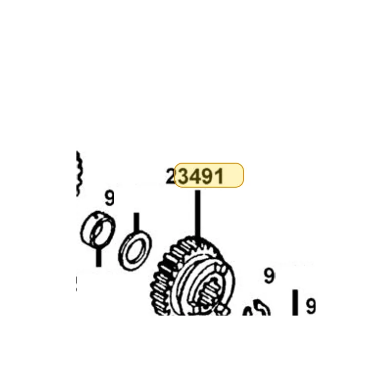 23491-KED9-900 GEAR C-4 — diagram cutout