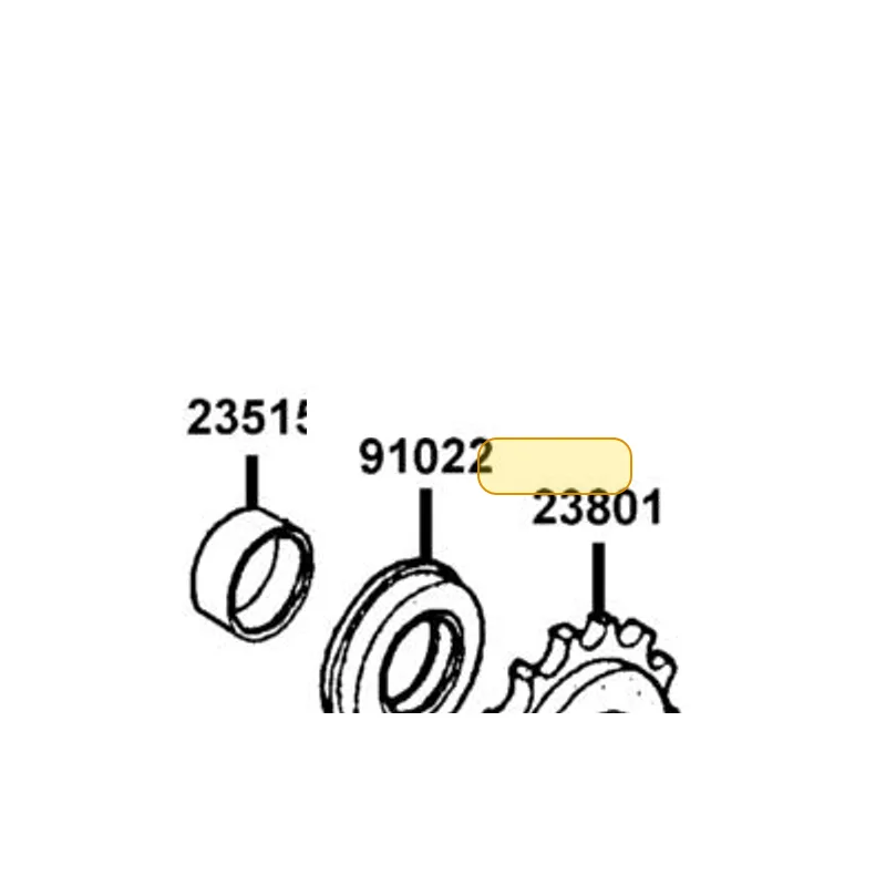 23801-KED9-800 SPROCKET DRIVE — diagram cutout