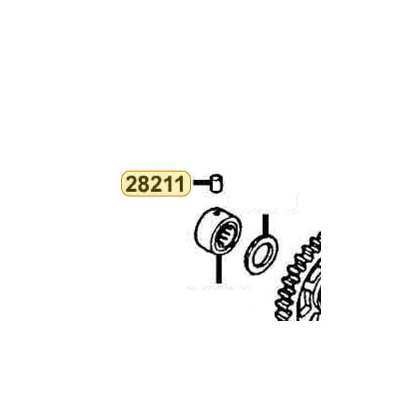 28211-KED9-900 PIN CLUTCH SHIFT SHAFT BEARIN — diagram cutout