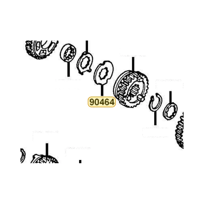 90464-KED9-900 SPLINE 25MM — diagram cutout