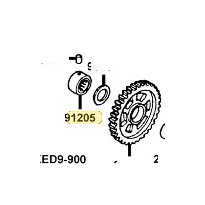 91205-KED9-900 BRG NEEDLE NKZ20X34X18.5-5PX1 — diagram cutout