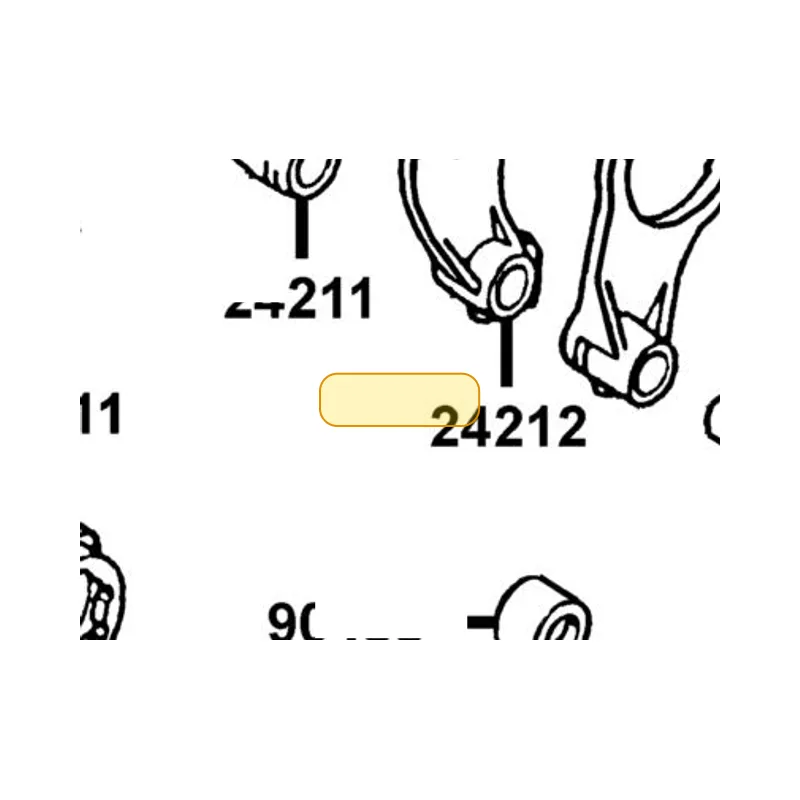 24212-KED9-900 FORK CENTER GEAR SHIFT — diagram cutout