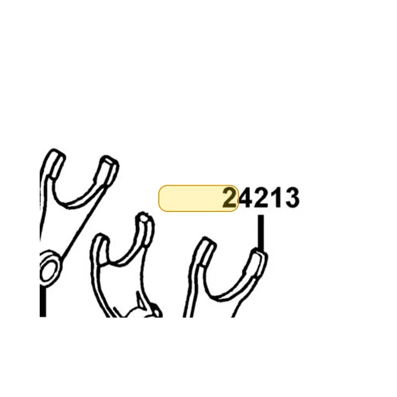 24213-KED9-900 FORK L GEAR SHIFT — diagram cutout