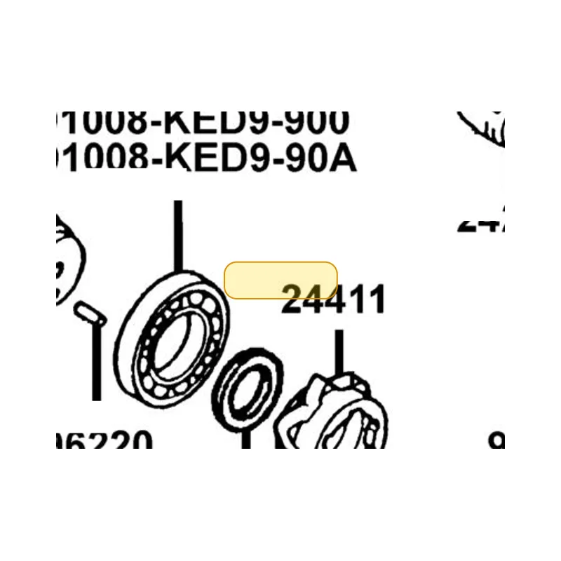 24411-KED9-900 CAM GEAR SHIFT — diagram cutout