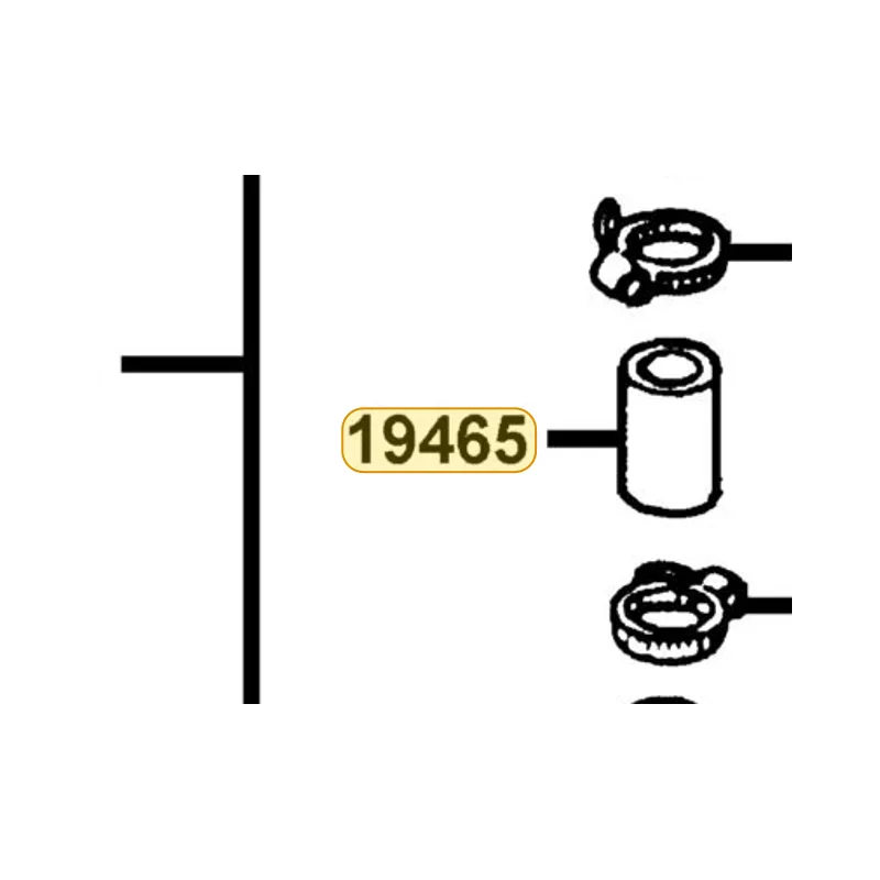 19465-KED9-900 HOSE COOLANT — diagram cutout