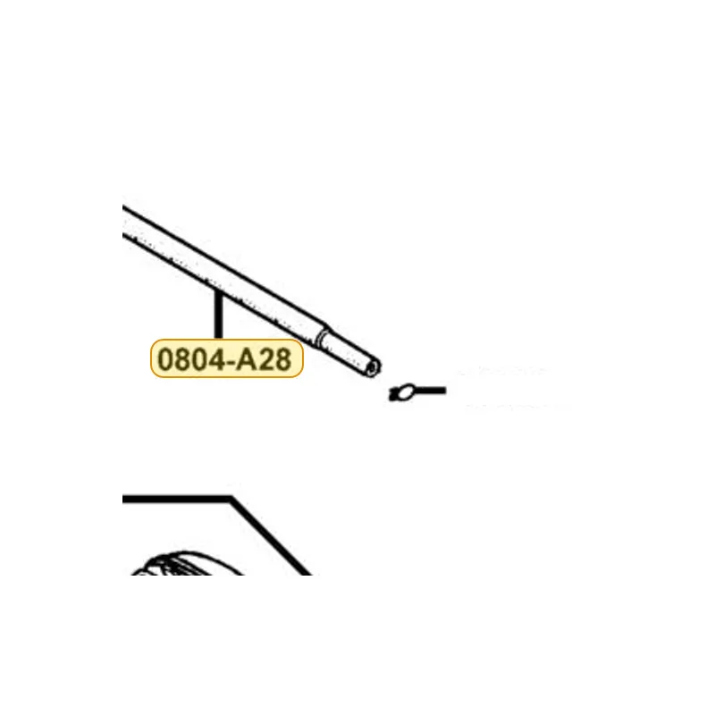 0804-A28-0001 FUEL TUBE — diagram cutout