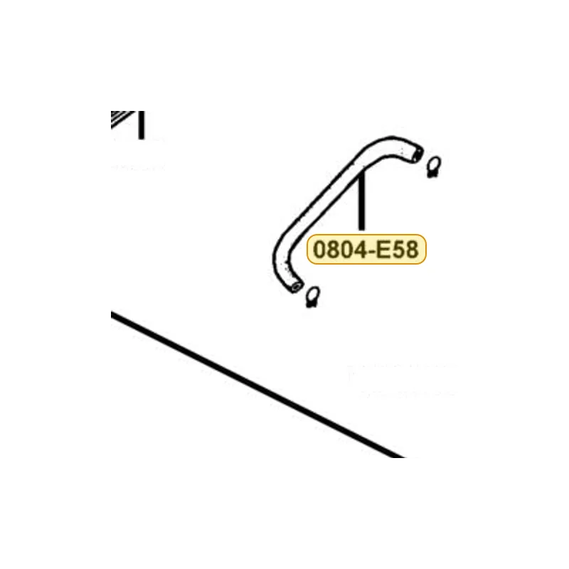 0804-E58-0000 BOWL VENT TUBE — diagram cutout