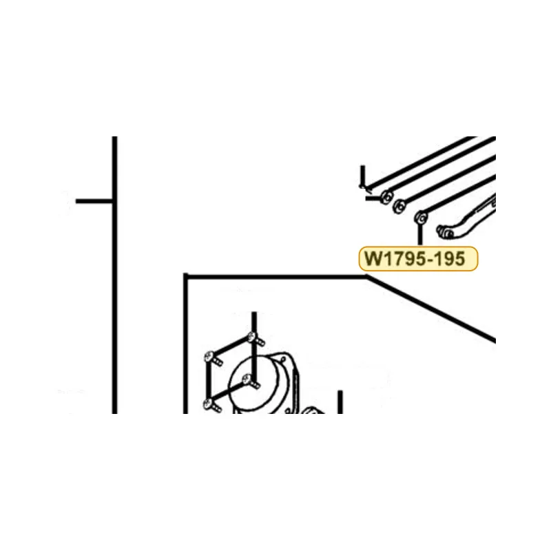 W1795-195-9910 WASHER — diagram cutout
