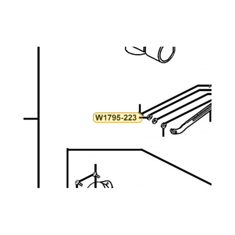 W1795-223-9900 PLAIN WASHER — diagram cutout