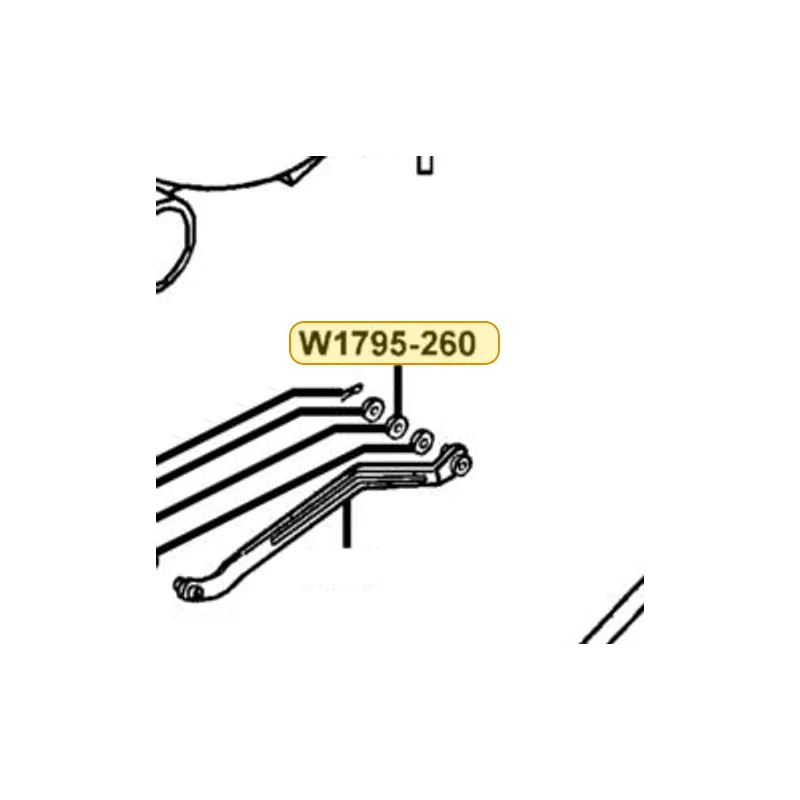 W1795-260-9901 PLAIN WASHER — diagram cutout